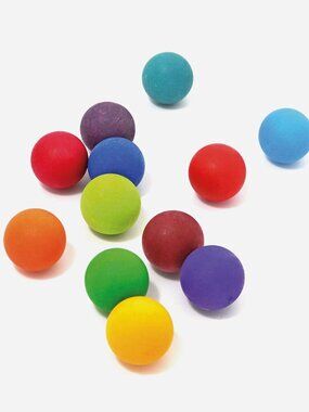 NWT Grimm's Wooden Toys Small Rainbow Balls